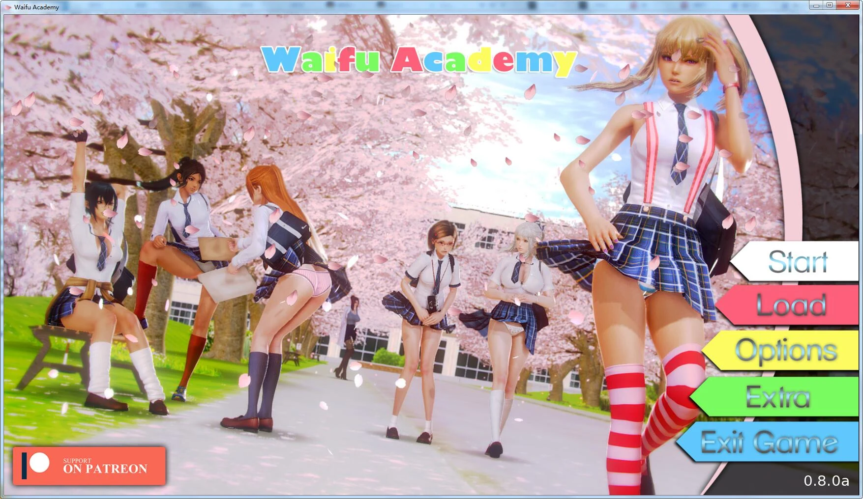 【二次元老婆学院 V0.8.0a】全CG汉化版[PC/安卓/10G/更新] (欧美SLG)
