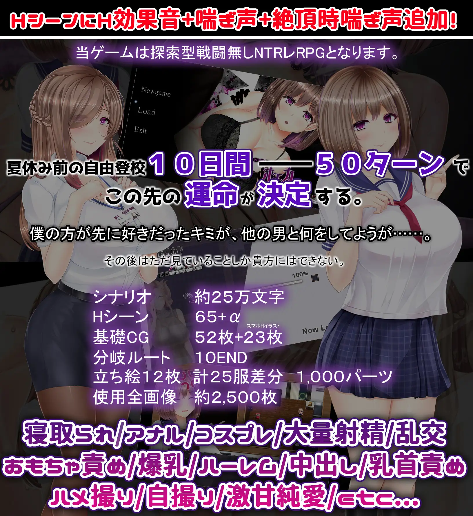 【精品RPG/汉化/动态】NTRレRPG オチカノ ～僕だけだった君がオンナになった理由を教えて～V1.04 AI汉化版【2.1G】【微云网盤/直链】
