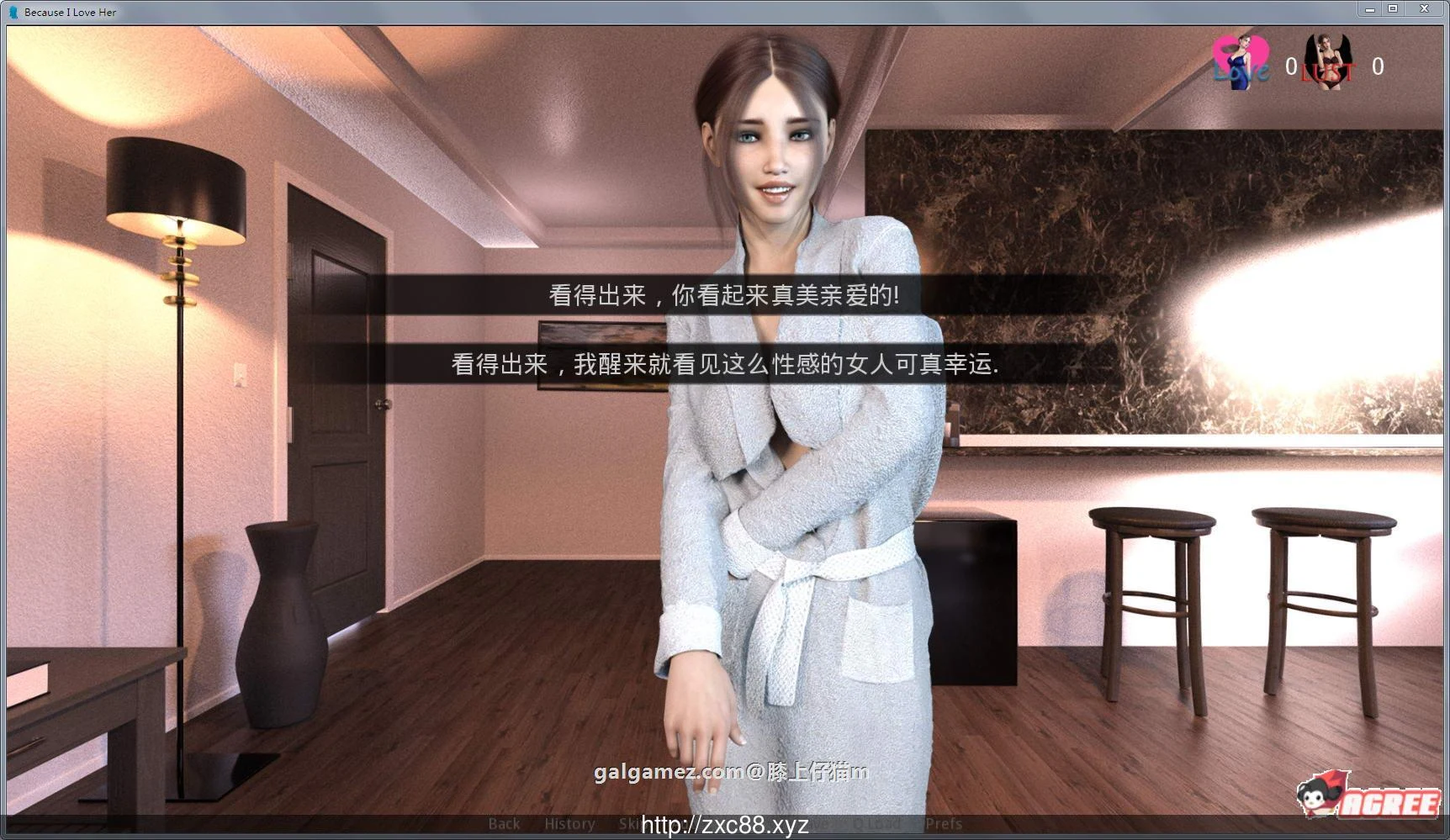 【欧美SLG/汉化/全动态】只因为我爱她：全八章！NTR升级汉化版【更新/PC+安卓/3.3G】 畅玩游戏 预览第6张